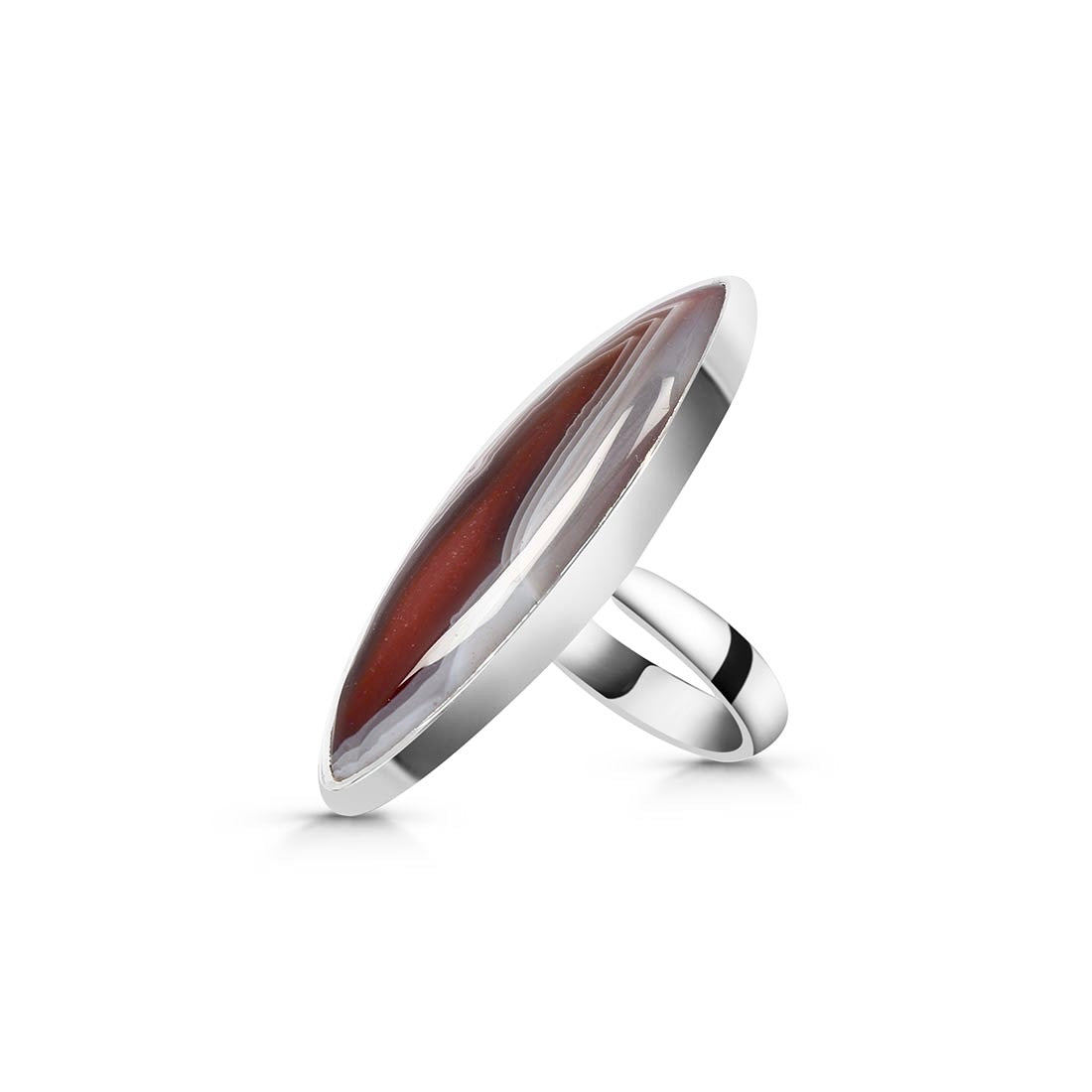 Botswana Agate Adjustable Ring-(RBA-R-24)