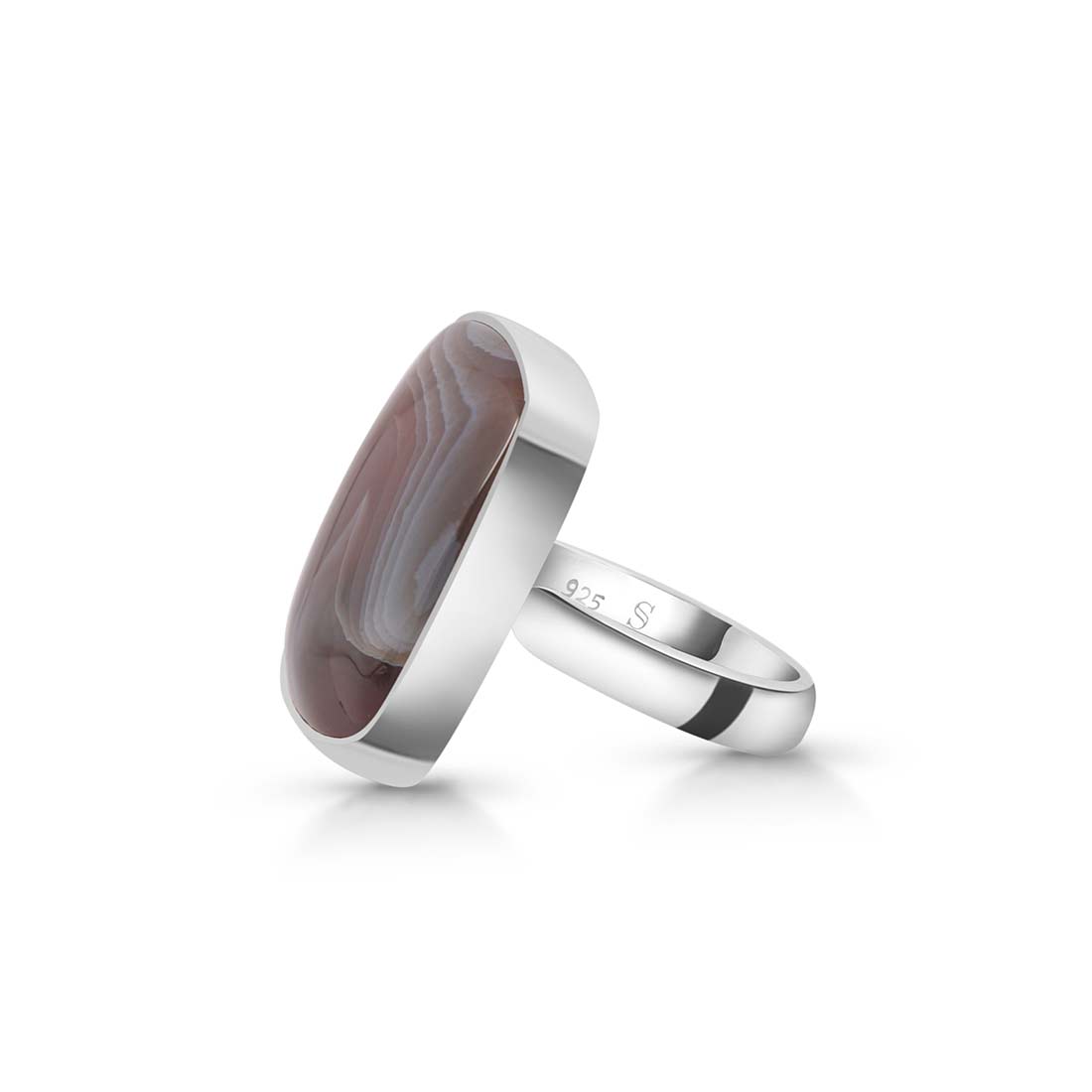 Botswana Agate Adjustable Ring-(RBA-R-25.)