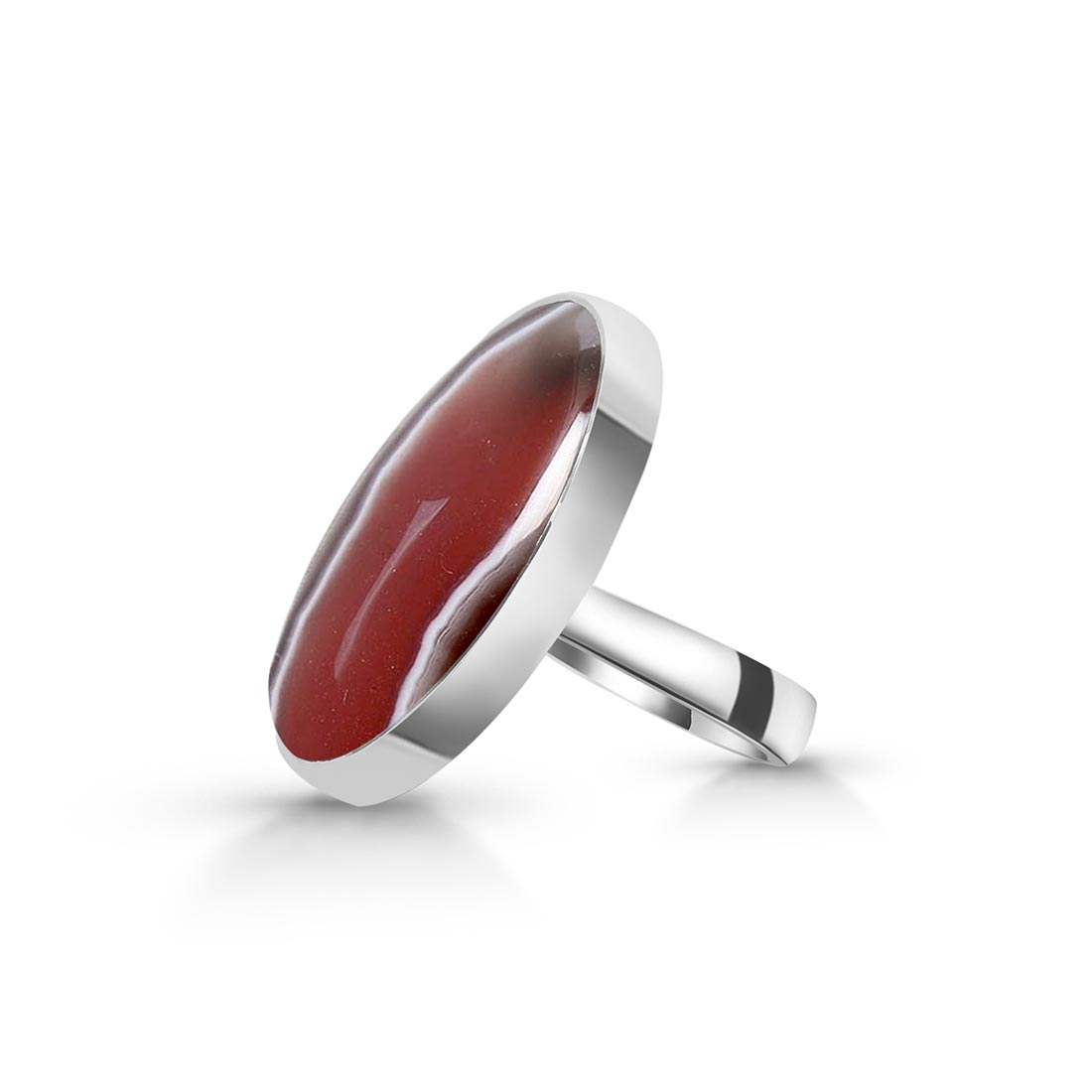 Botswana Agate Adjustable Ring-(RBA-R-30.)