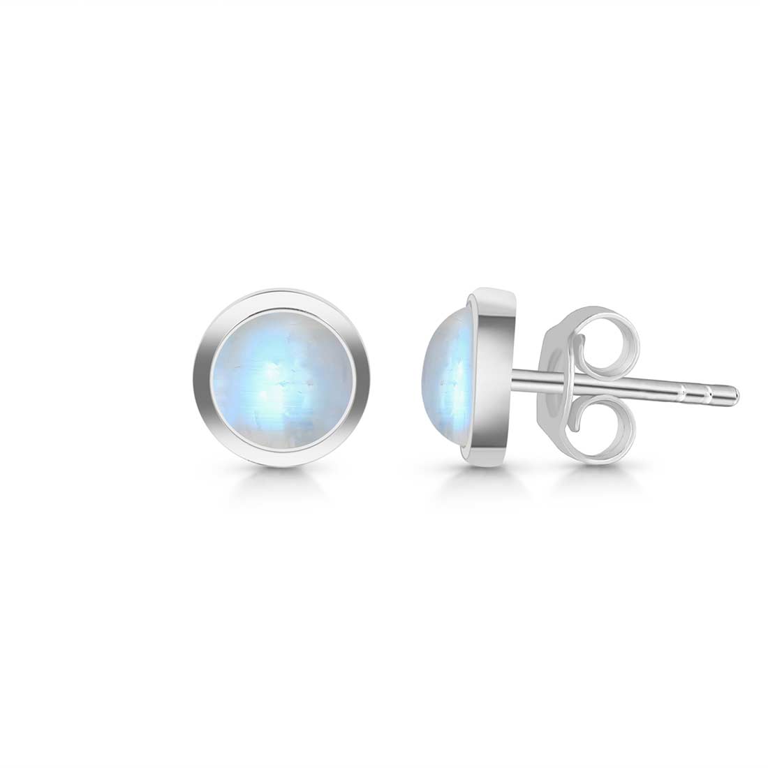 Moonstone Stud Earring-(RBM-SE-1073.)