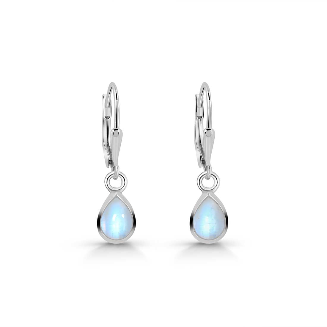 Moonstone Leverback Earring-(RBM-SE-1109.)