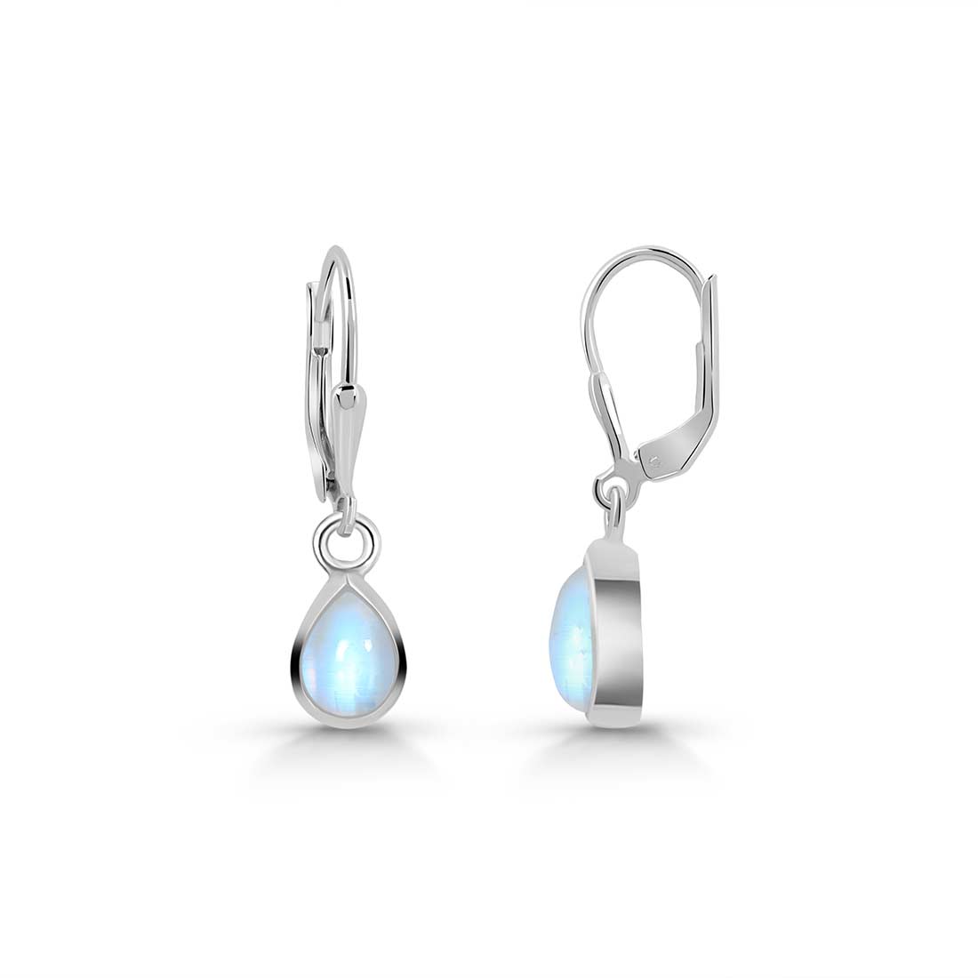 Moonstone Leverback Earring-(RBM-SE-1109.)