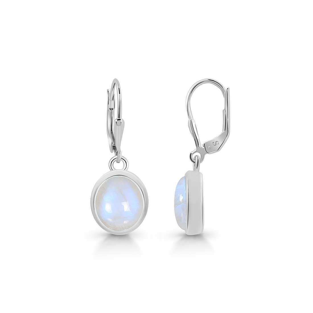 Moonstone Leverback Earring-(RBM-SE-1116.)