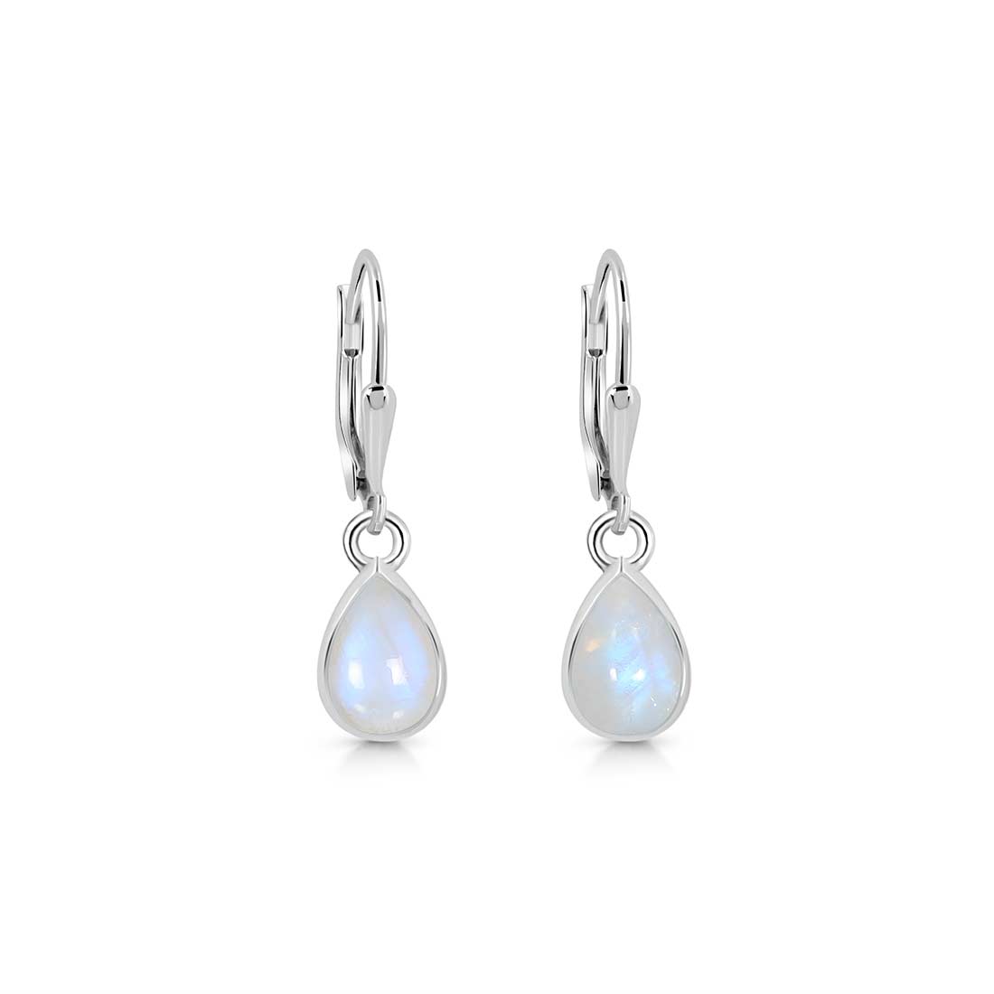 Moonstone Leverback Earring-(RBM-SE-1117.)