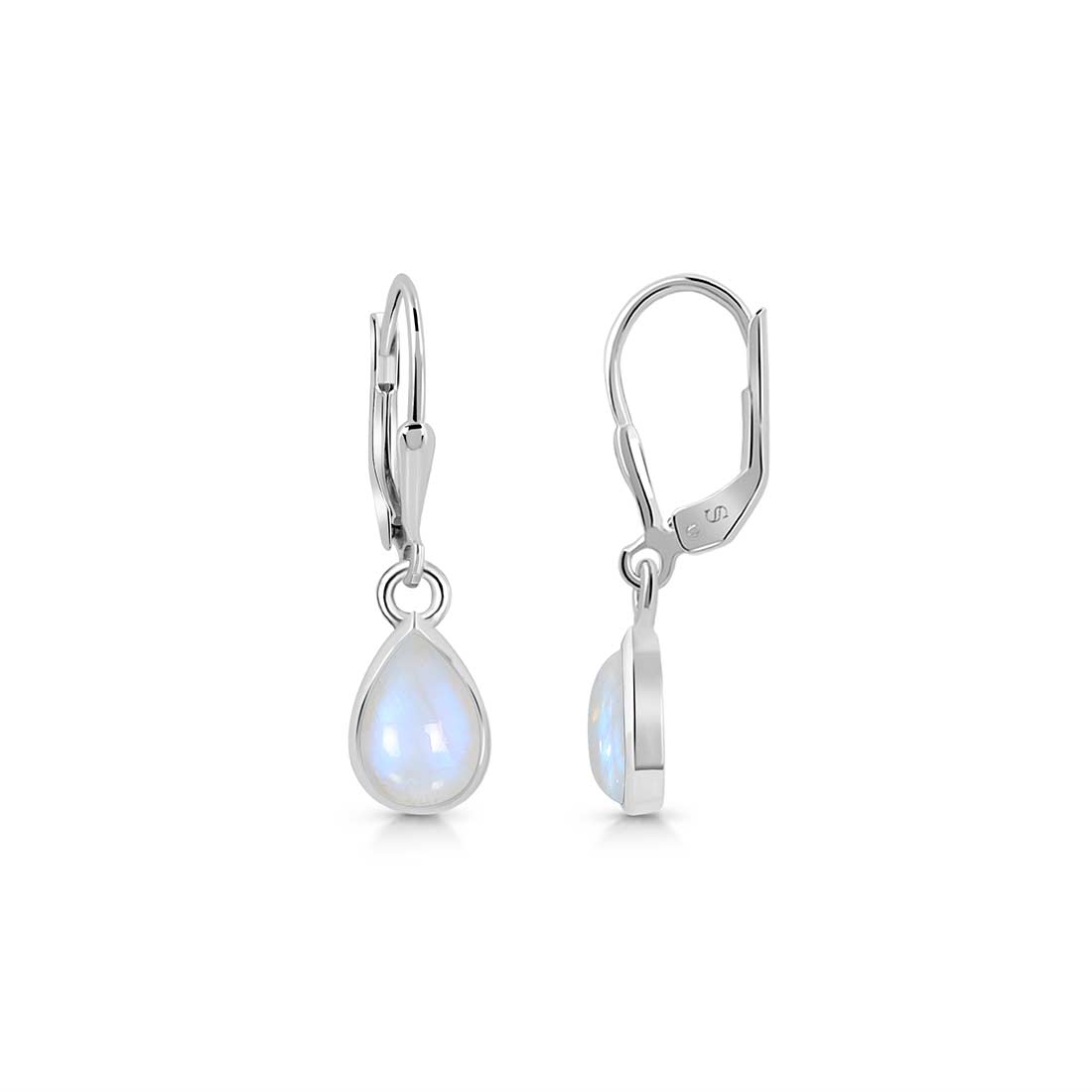 Moonstone Leverback Earring-(RBM-SE-1117.)