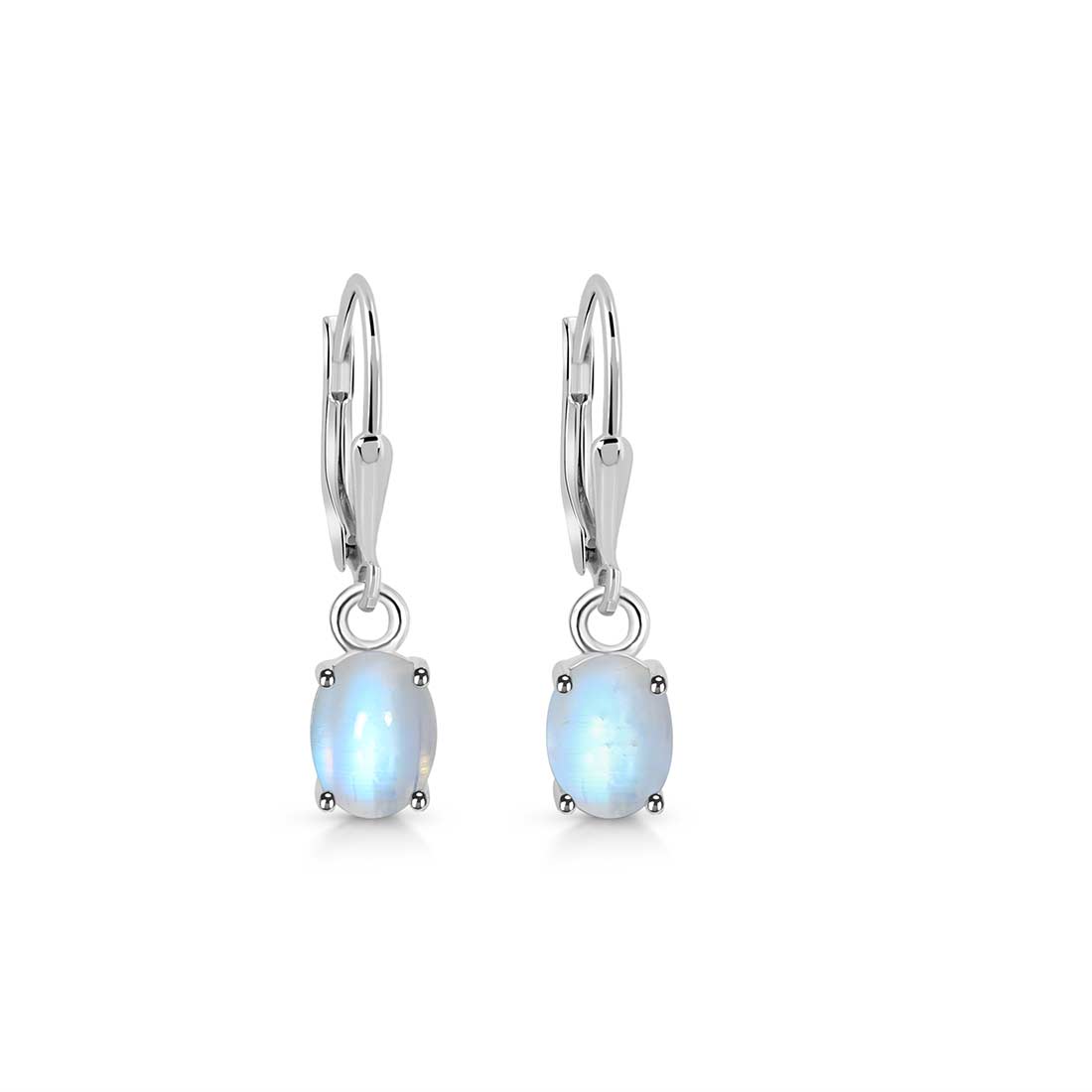 Moonstone Leverback Earring-(RBM-SE-1128.)