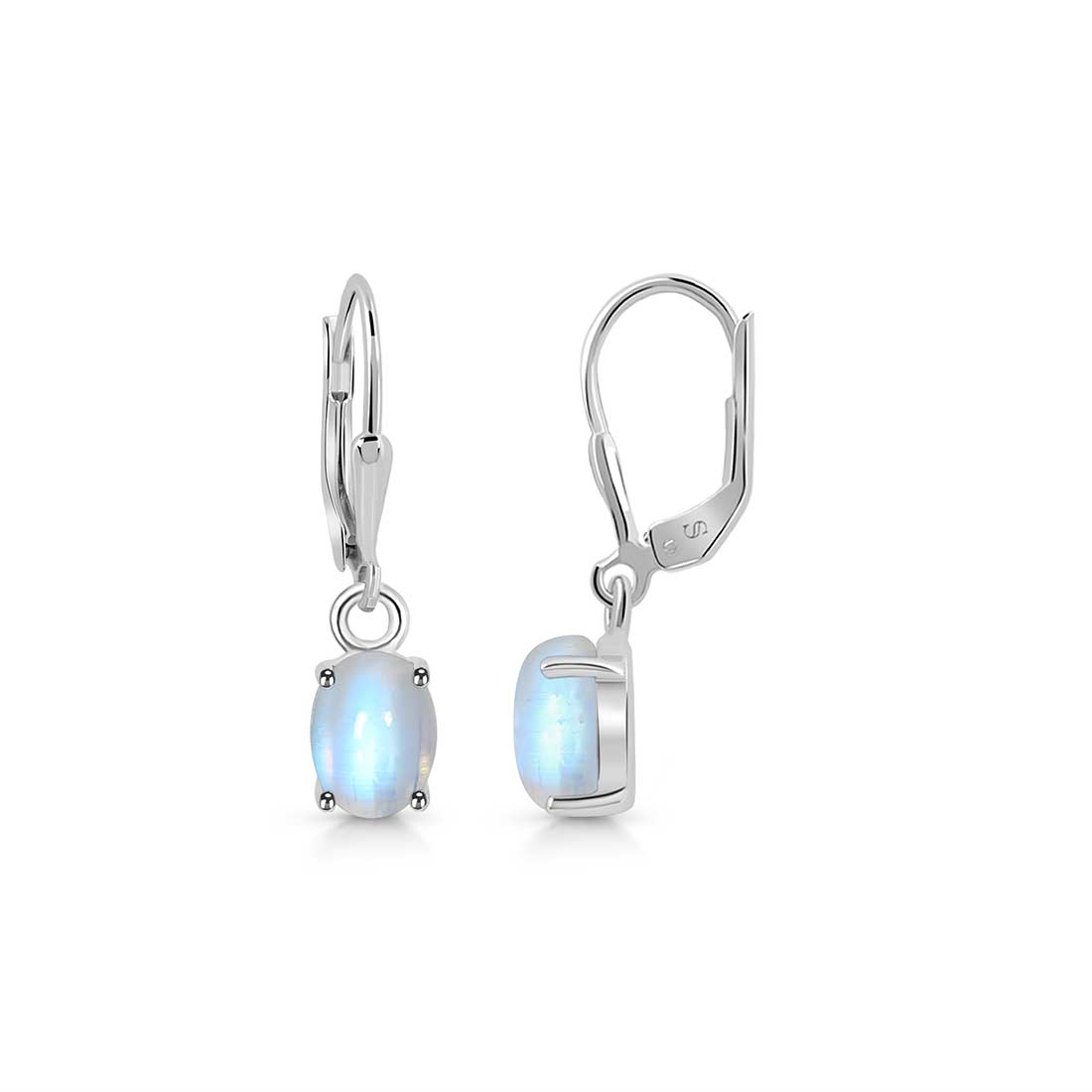 Moonstone Leverback Earring-(RBM-SE-1128.)