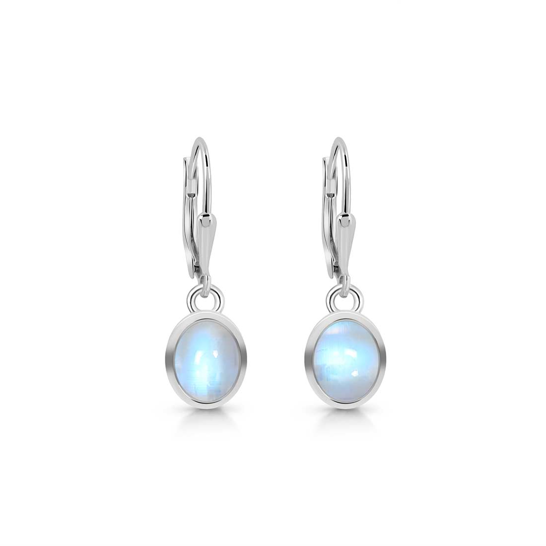 Moonstone Leverback Earring-(RBM-SE-1232.)