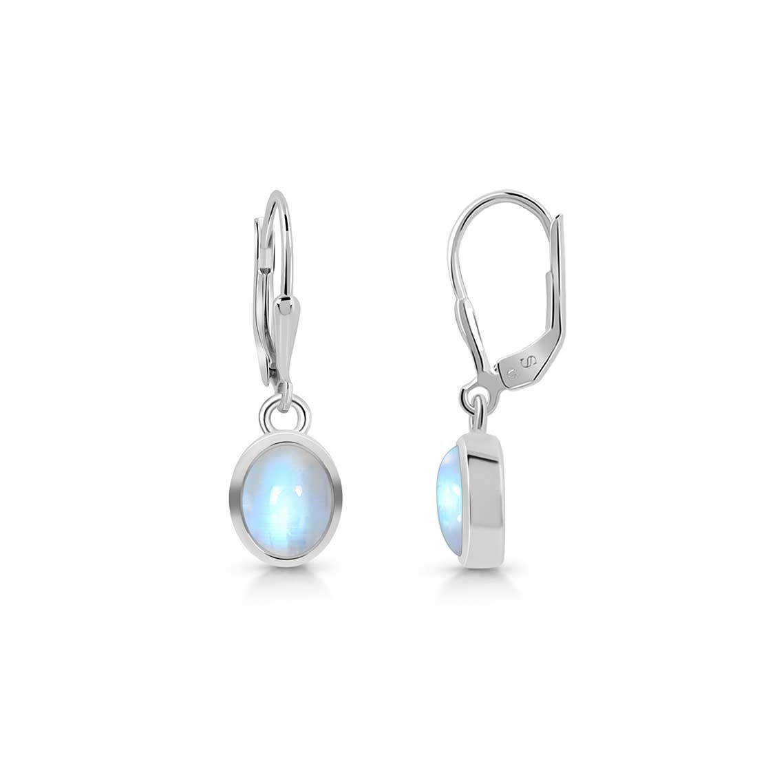 Moonstone Leverback Earring-(RBM-SE-1232.)