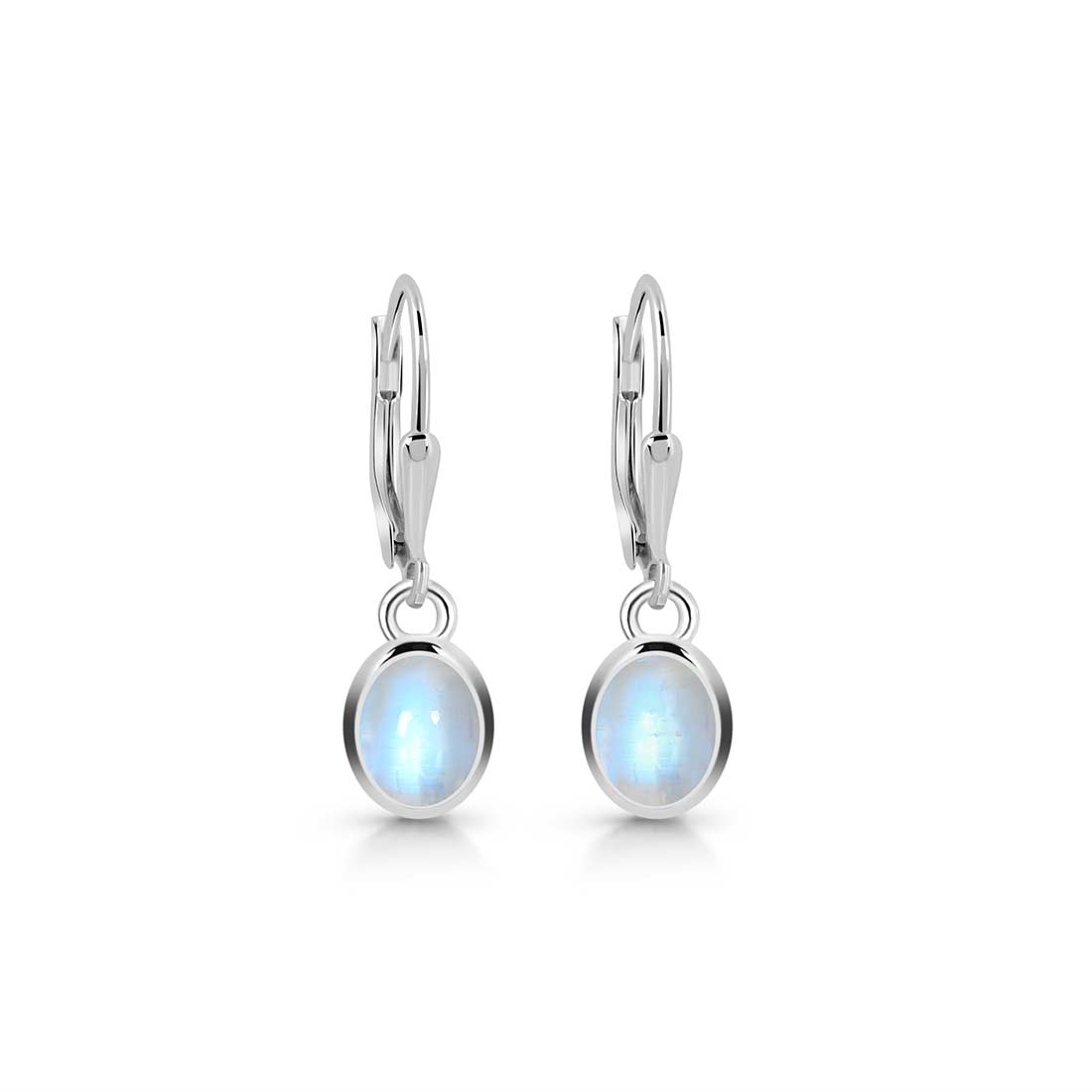 Moonstone Leverback Earring-(RBM-SE-1242.)