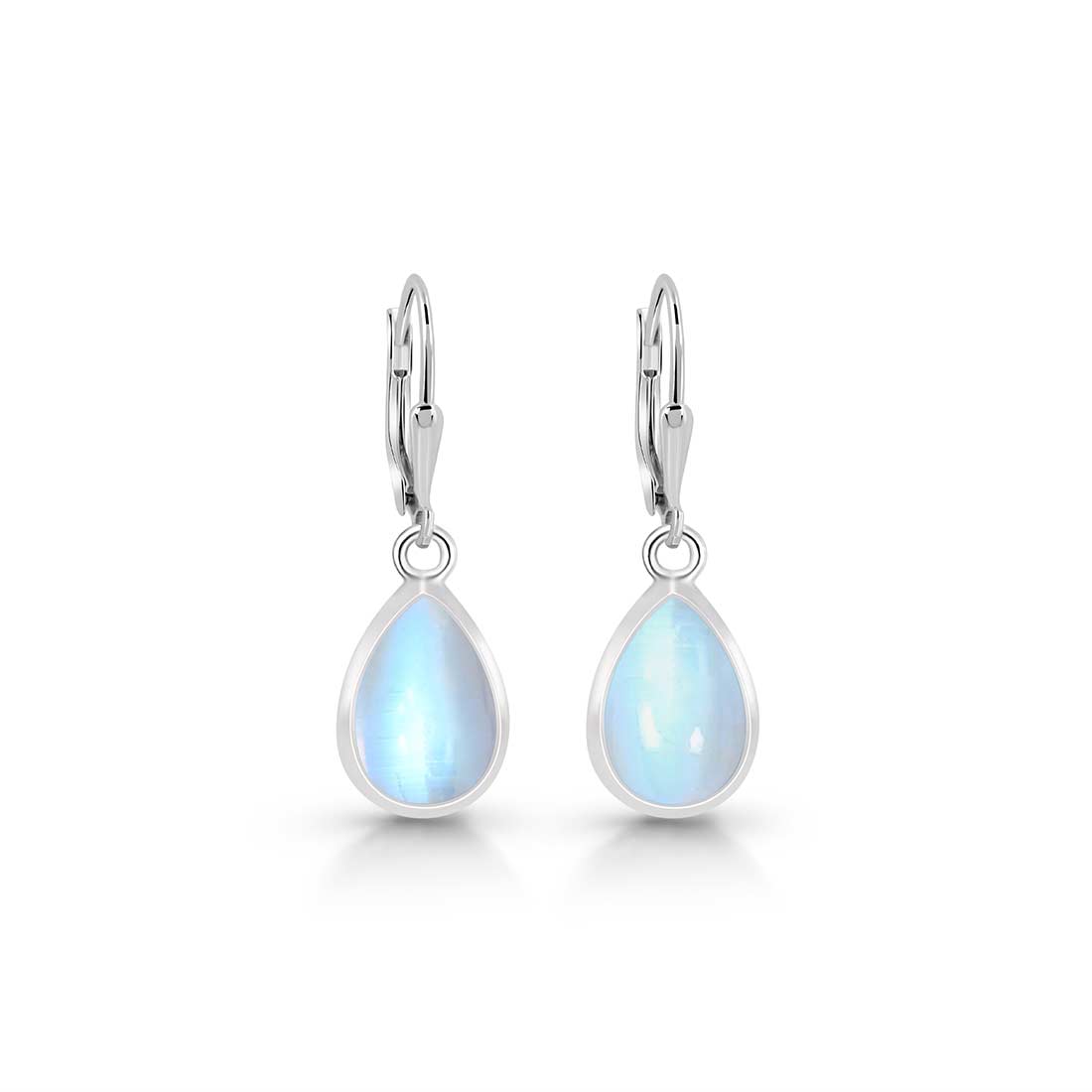 Moonstone Leverback Earring-(RBM-SE-728.)