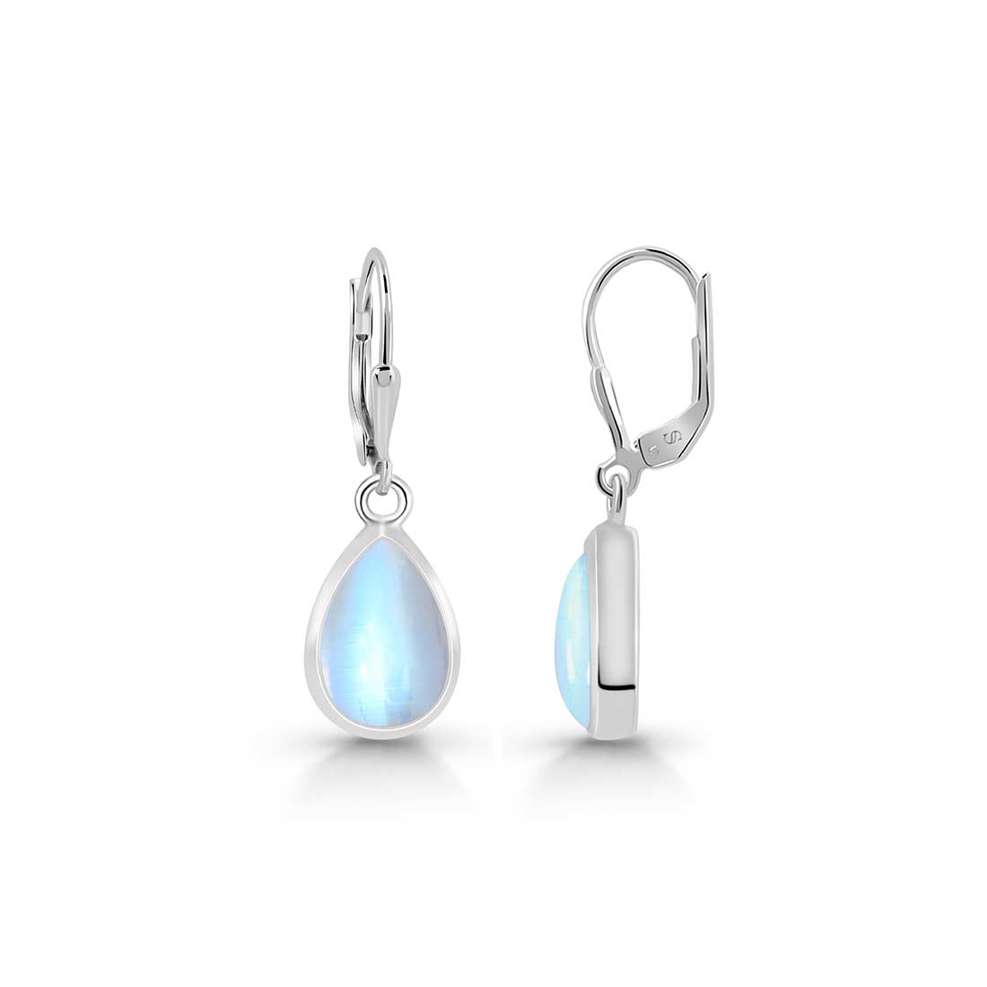 Moonstone Leverback Earring-(RBM-SE-728.)