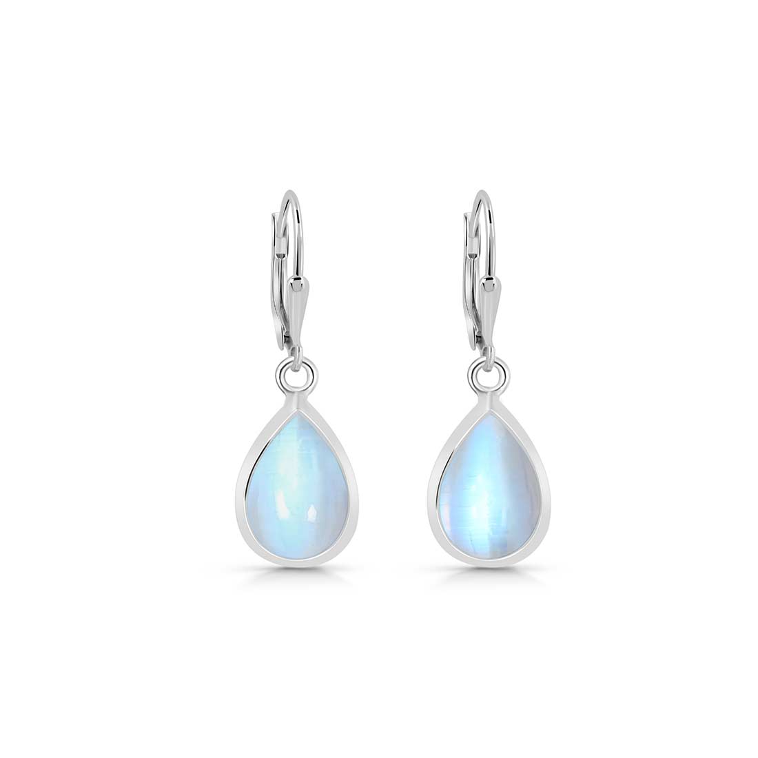 Moonstone Leverback Earring-(RBM-SE-729.)