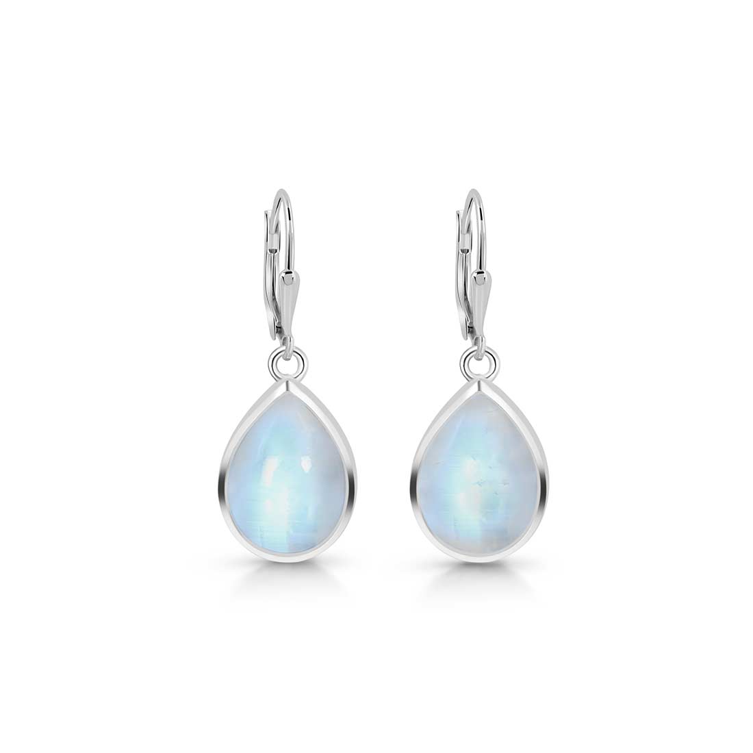 Moonstone Leverback Earring-(RBM-SE-731.)