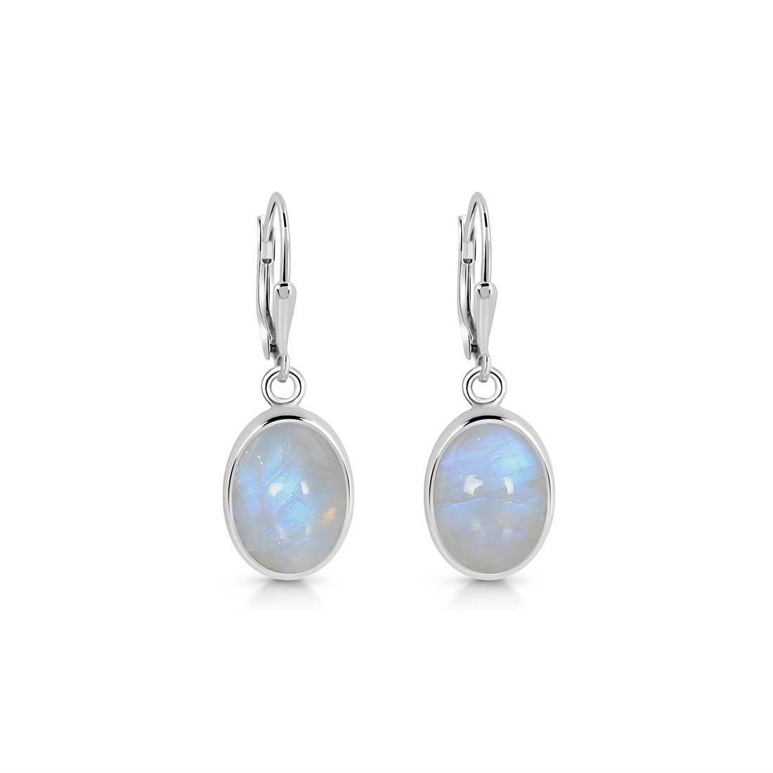 Moonstone Leverback Earring-(RBM-SE-830.)