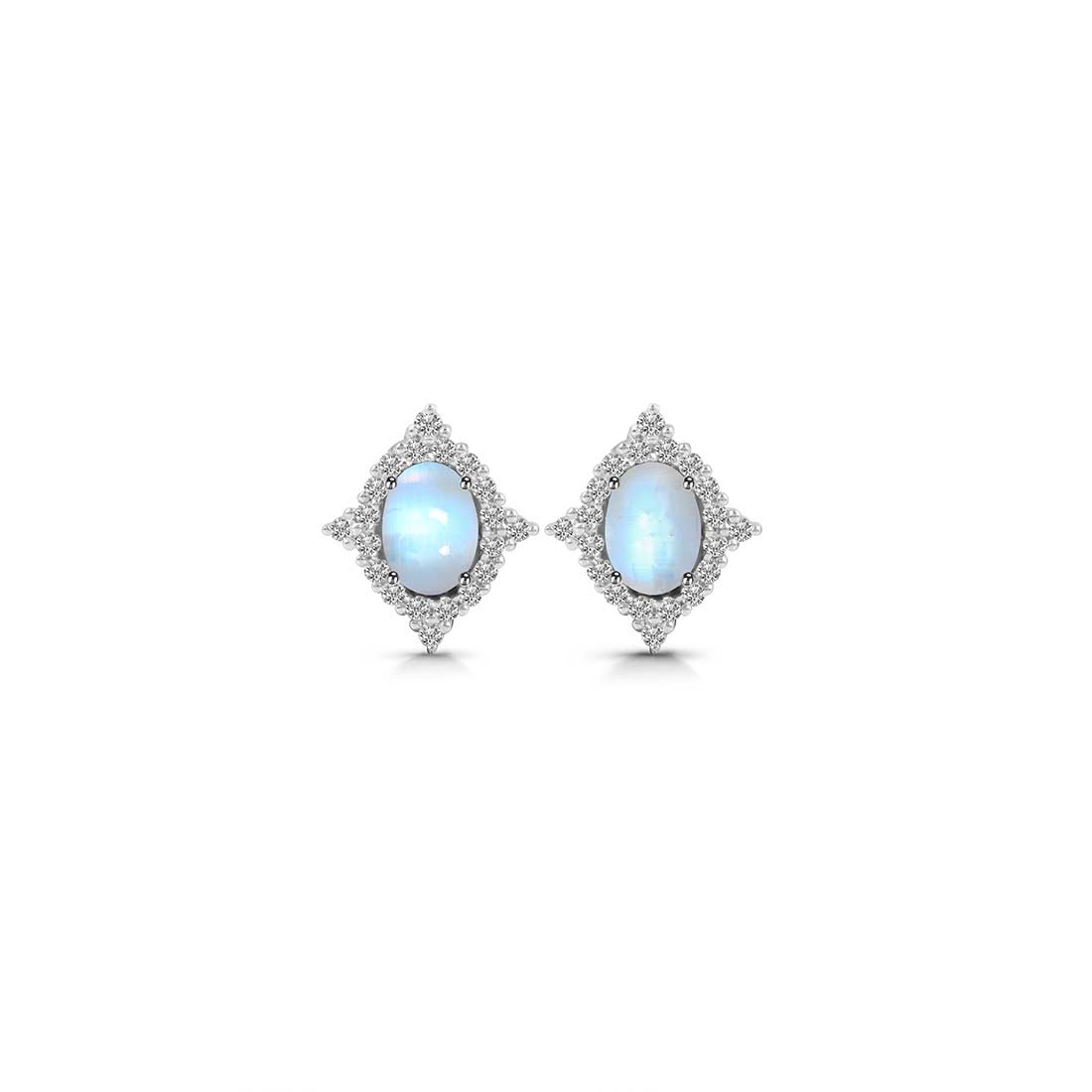 Moonstone Stud Earring-(RBM-SE-849.)