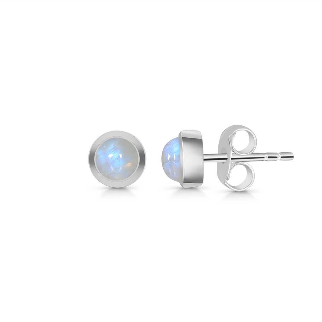 Moonstone Stud Earring-(RBM-SE-993.)