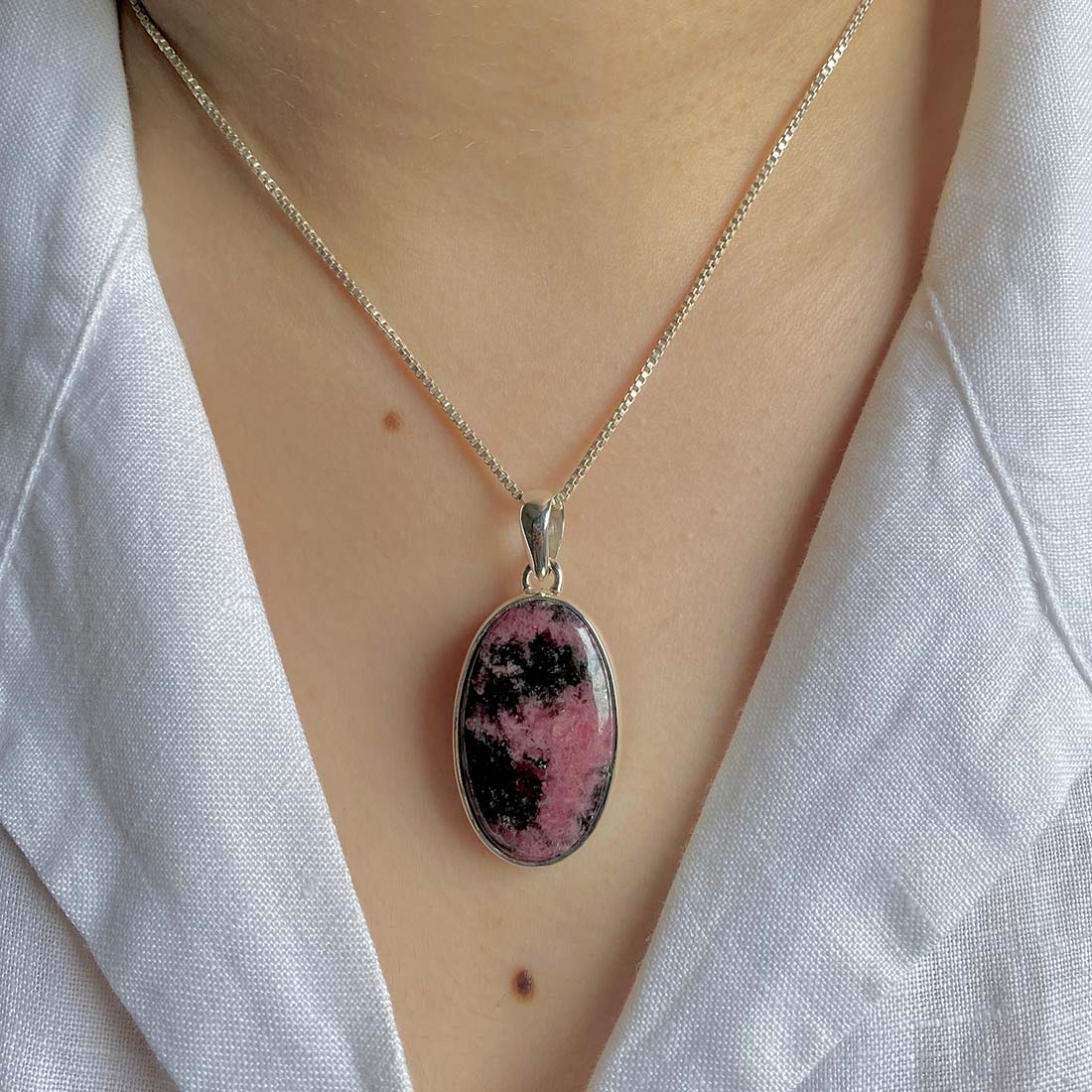 Rhodonite Pendant-(RDN-P-4.)