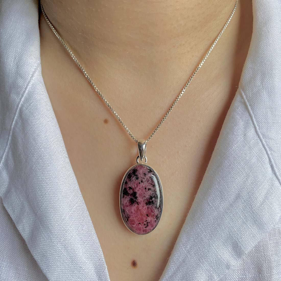 Rhodonite Pendant-(RDN-P-8.)