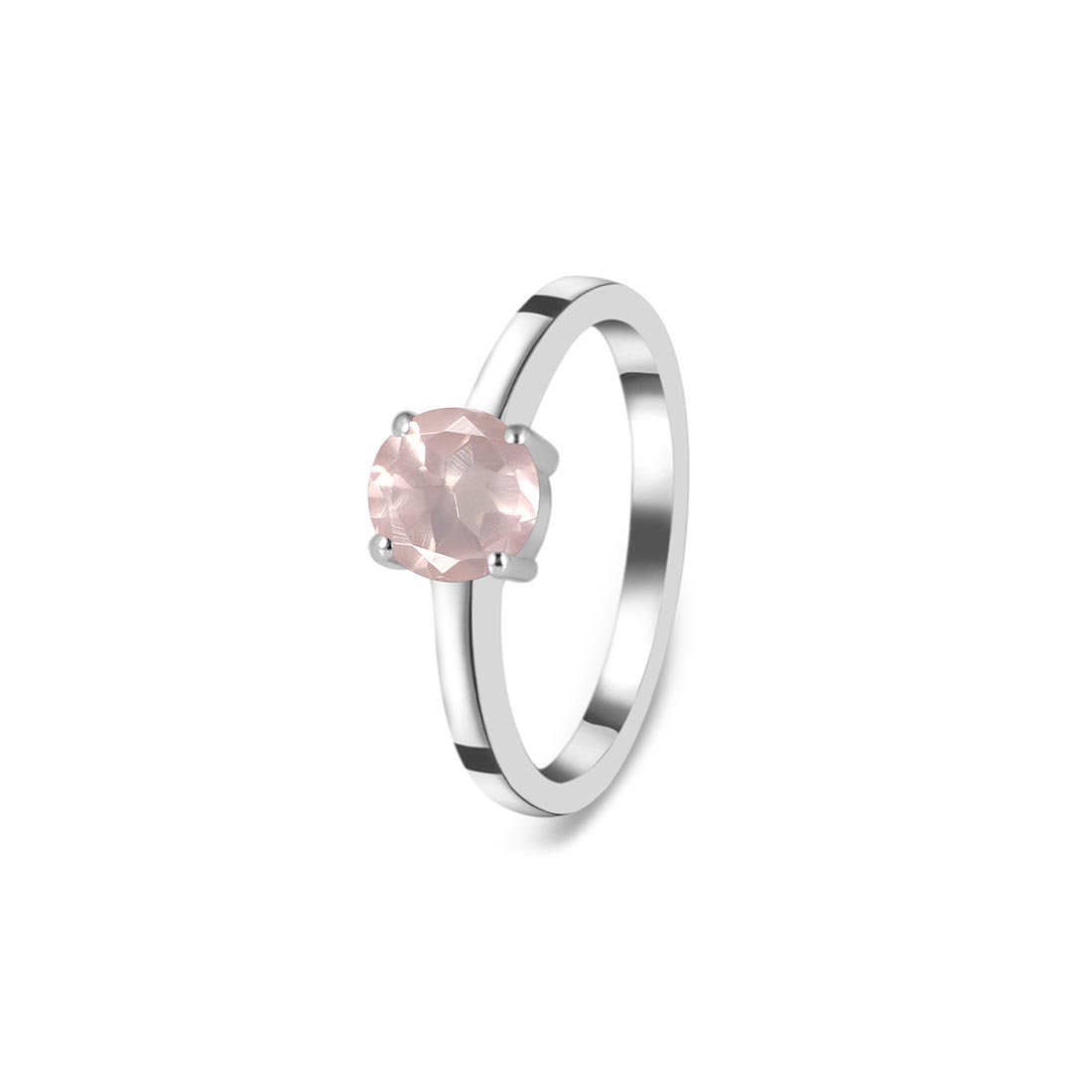 Rose Quartz Ring-(RSQ-SR-236.)