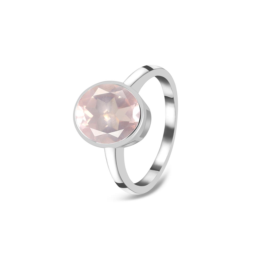 Rose Quartz Ring-(RSQ-SR-2368.)