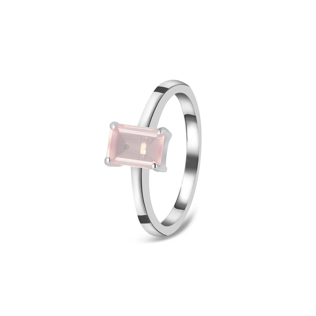 Rose Quartz Ring-(RSQ-SR-241.)