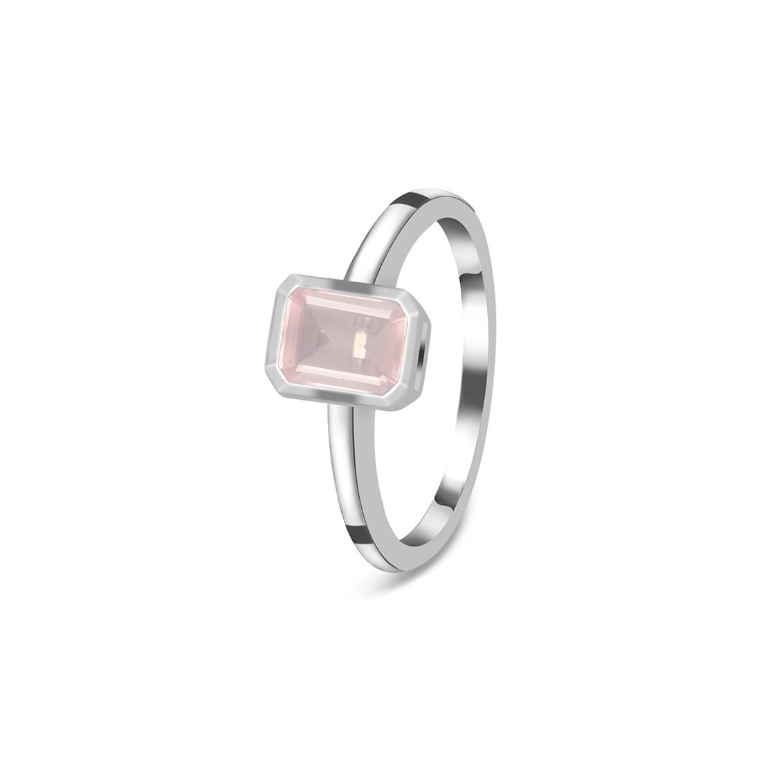 Rose Quartz Ring-(RSQ-SR-2765.)