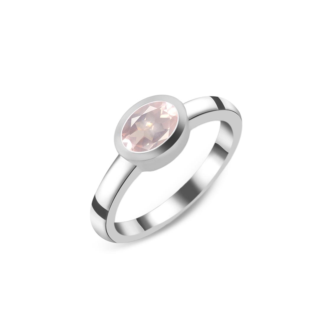 Rose Quartz Ring-(RSQ-SR-4026.)