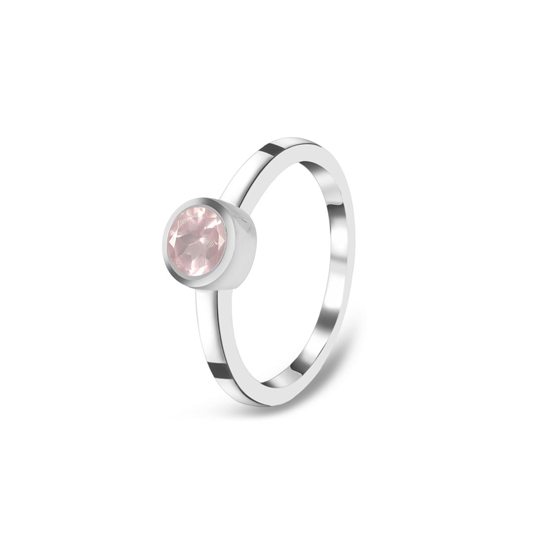 Rose Quartz Ring-(RSQ-SR-4029.)