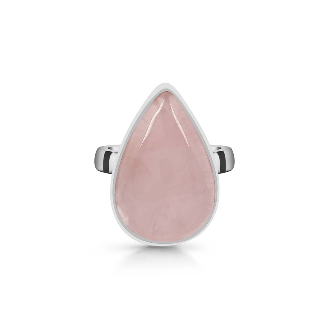 Rose Quartz Adjustable Ring-(RSQ-R-1.)