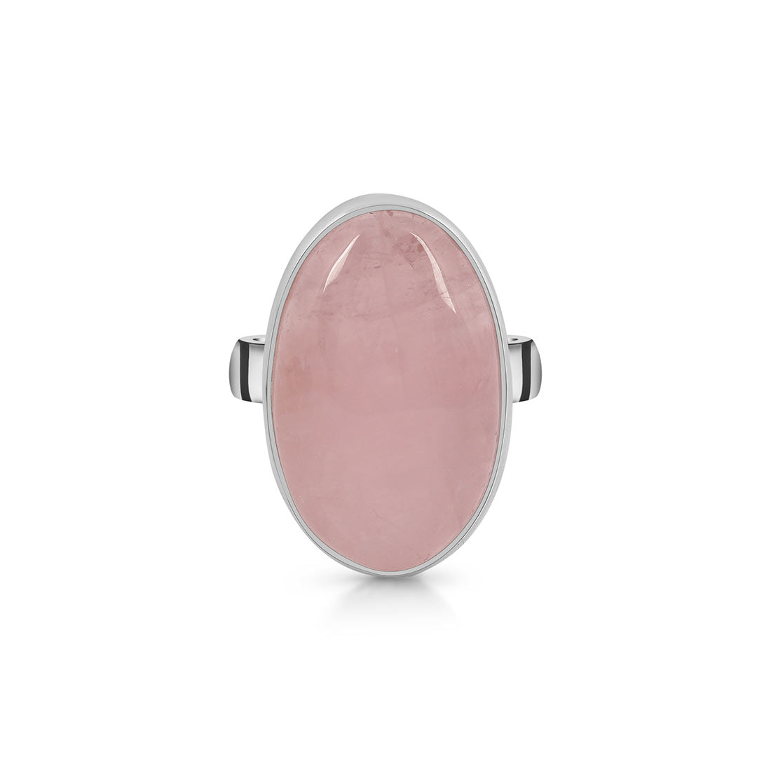 Rose Quartz Adjustable Ring-(RSQ-R-10.)