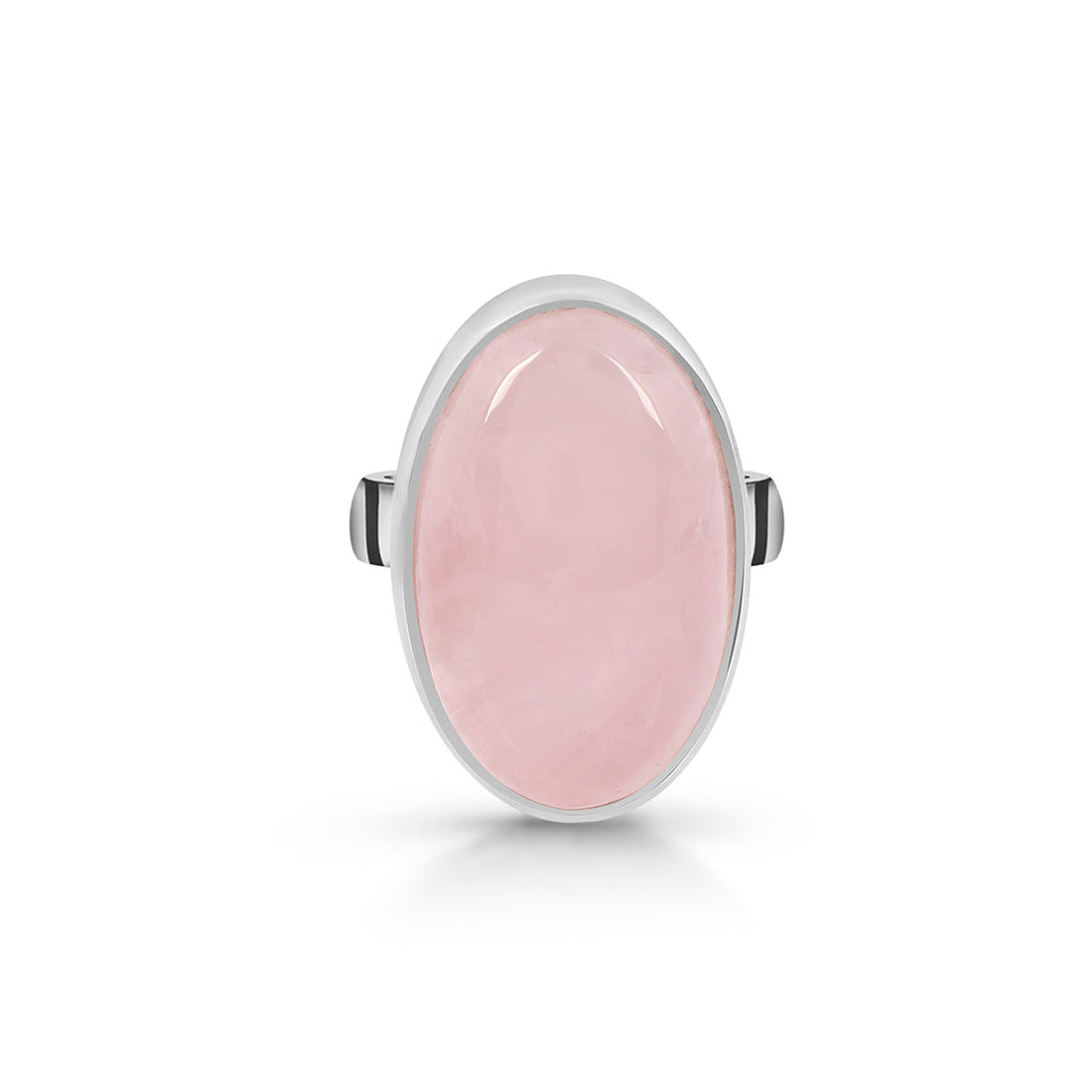 Rose Quartz Adjustable Ring-(RSQ-R-11.)