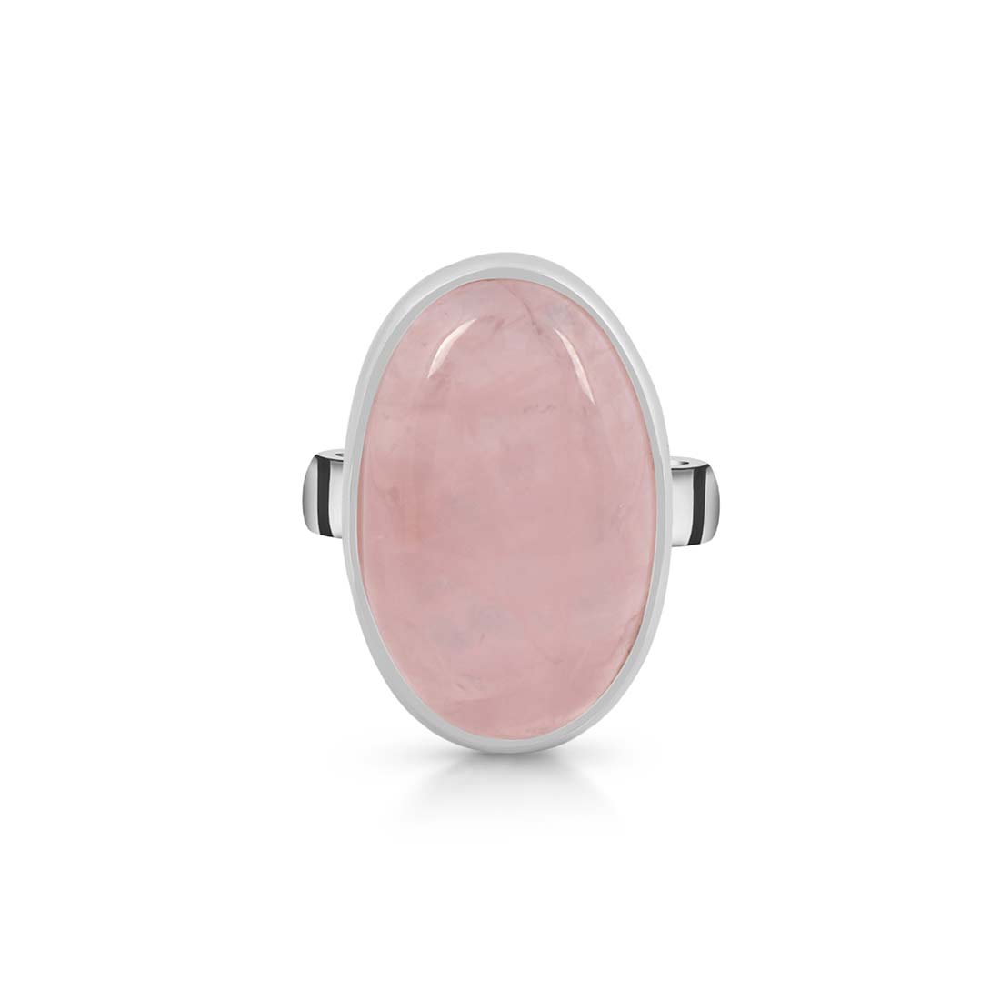 Rose Quartz Adjustable Ring-(RSQ-R-16.)