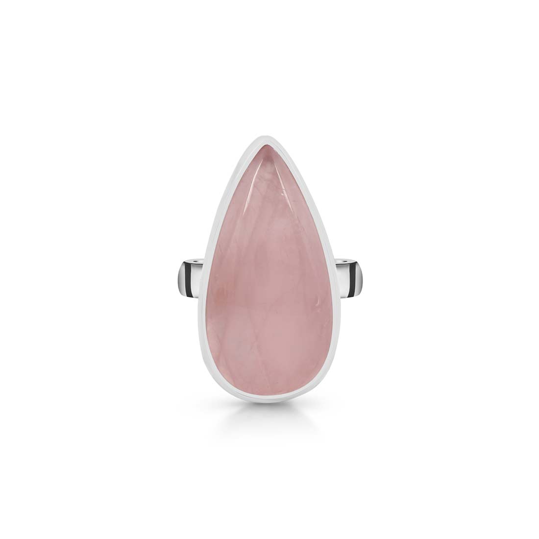 Rose Quartz Adjustable Ring-(RSQ-R-22.)