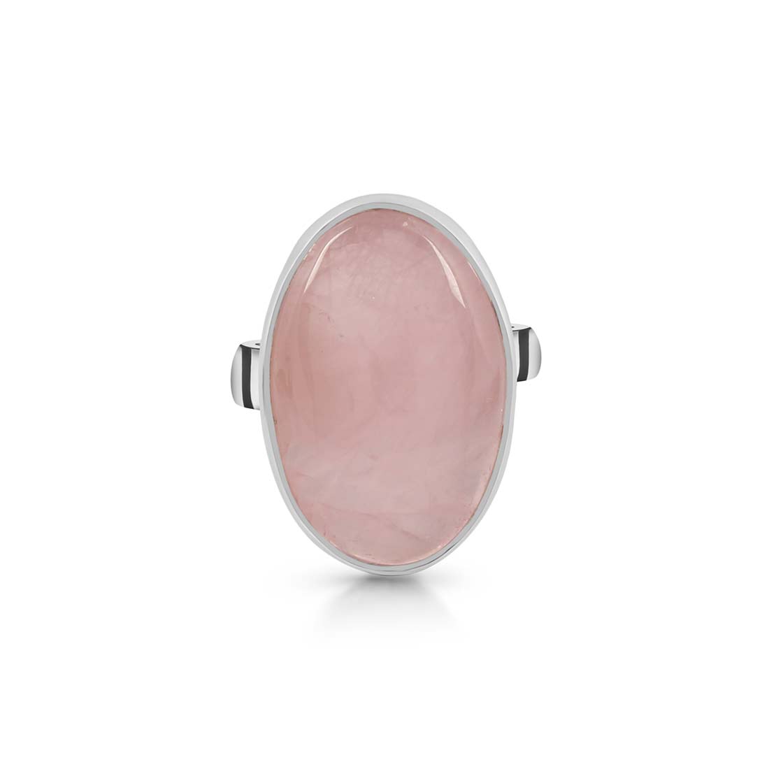 Rose Quartz Adjustable Ring-(RSQ-R-24.)