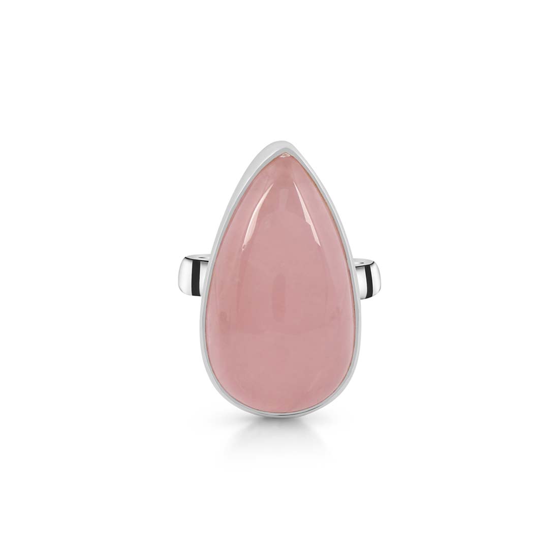 Rose Quartz Adjustable Ring-(RSQ-R-25.)