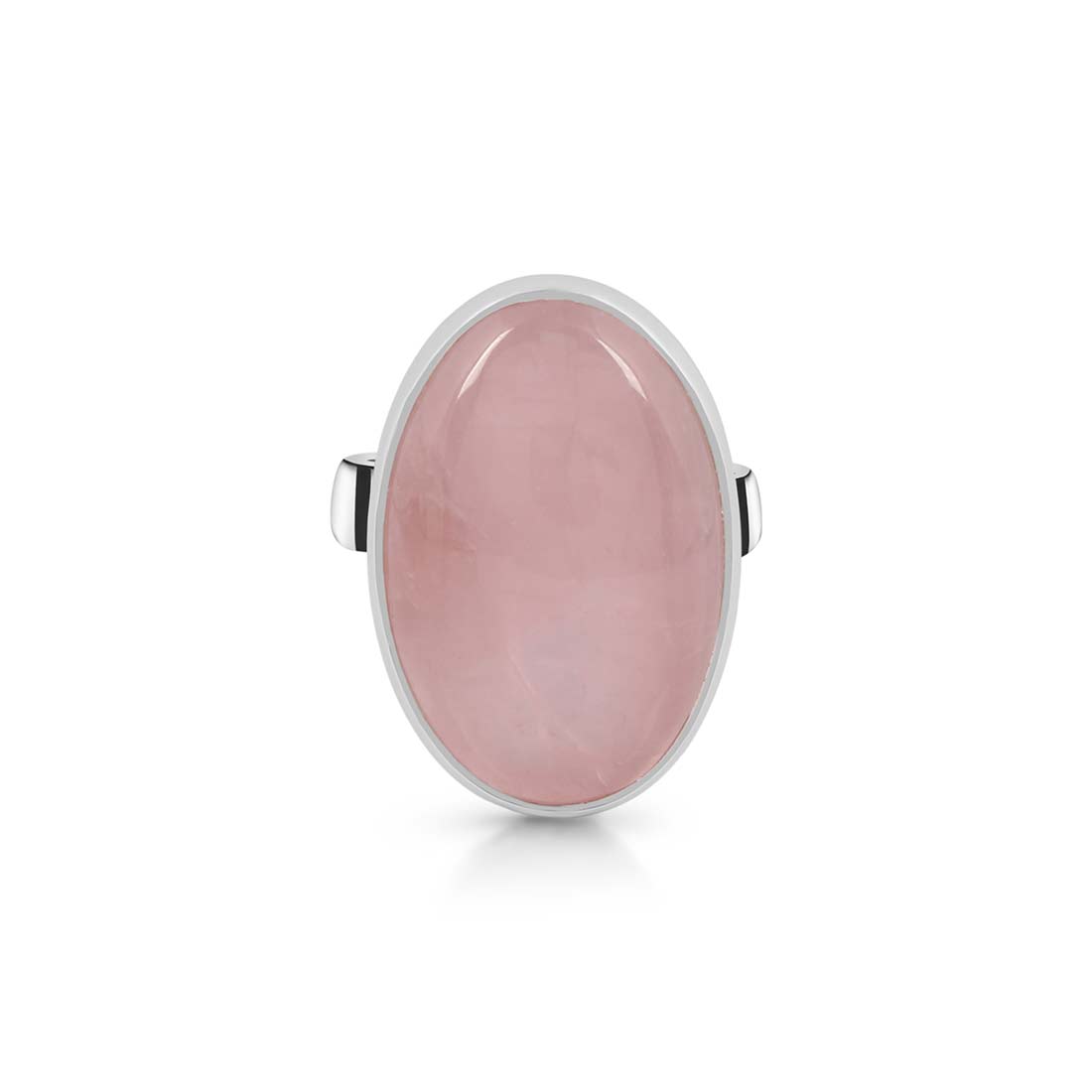 Rose Quartz Adjustable Ring-(RSQ-R-26.)