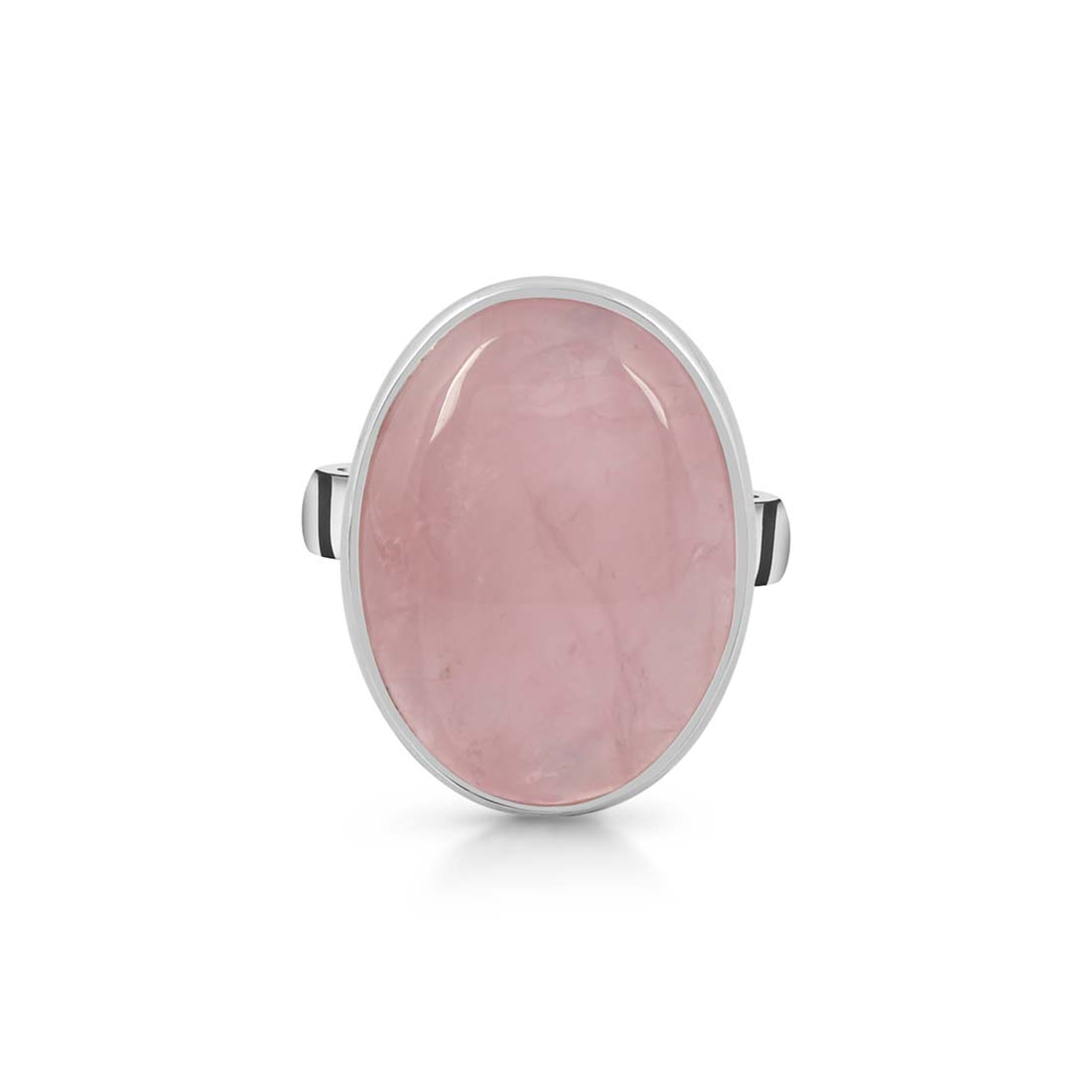 Rose Quartz Adjustable Ring-(RSQ-R-28.)