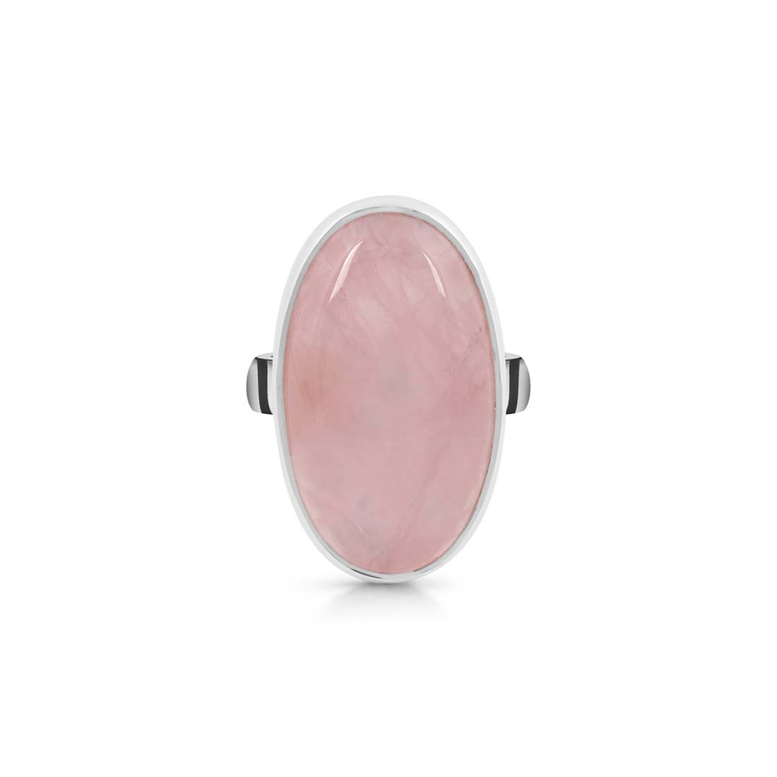 Rose Quartz Adjustable Ring-(RSQ-R-29.)