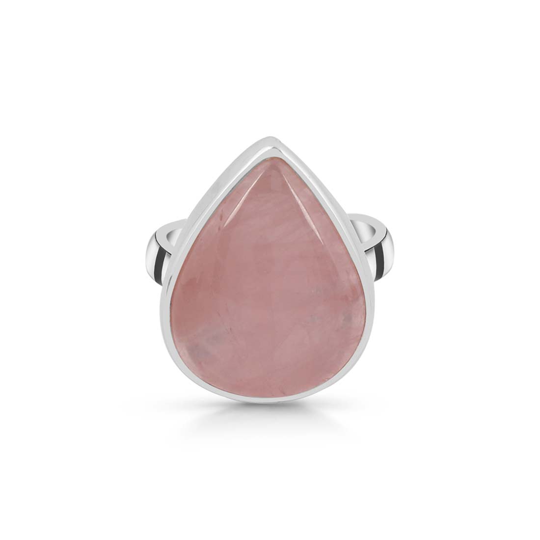 Rose Quartz Adjustable Ring-(RSQ-R-3.)