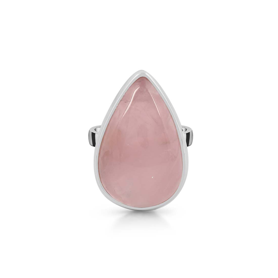 Rose Quartz Adjustable Ring-(RSQ-R-32.)