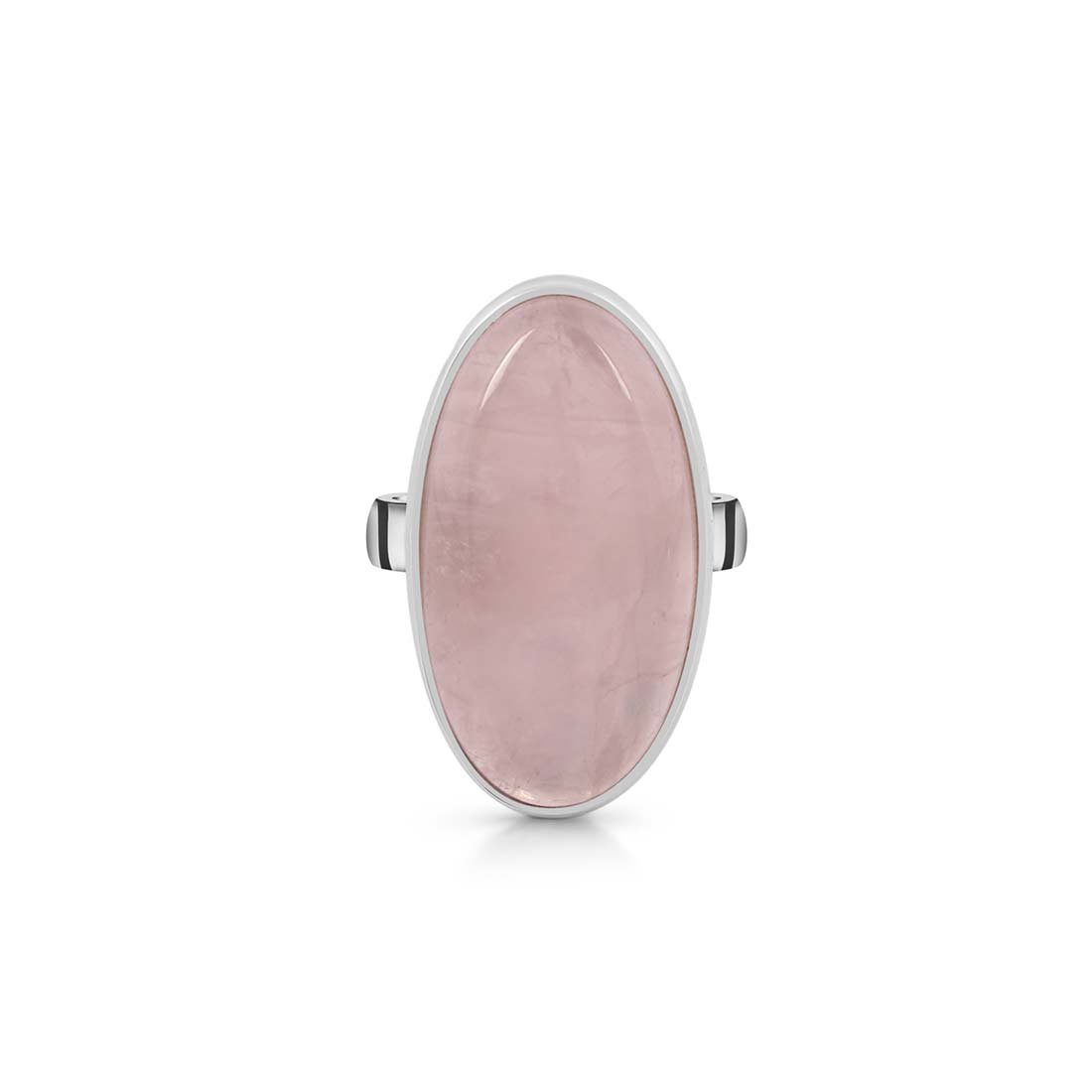 Rose Quartz Adjustable Ring-(RSQ-R-33.)