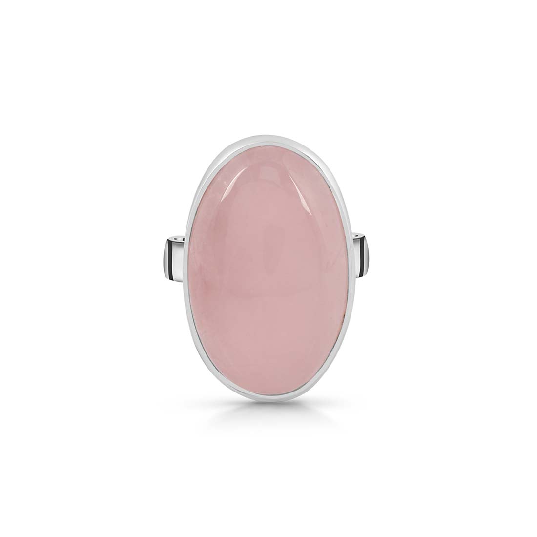 Rose Quartz Adjustable Ring-(RSQ-R-35.)