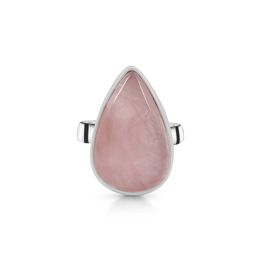 Rose Quartz Adjustable Ring-(RSQ-R-4.)