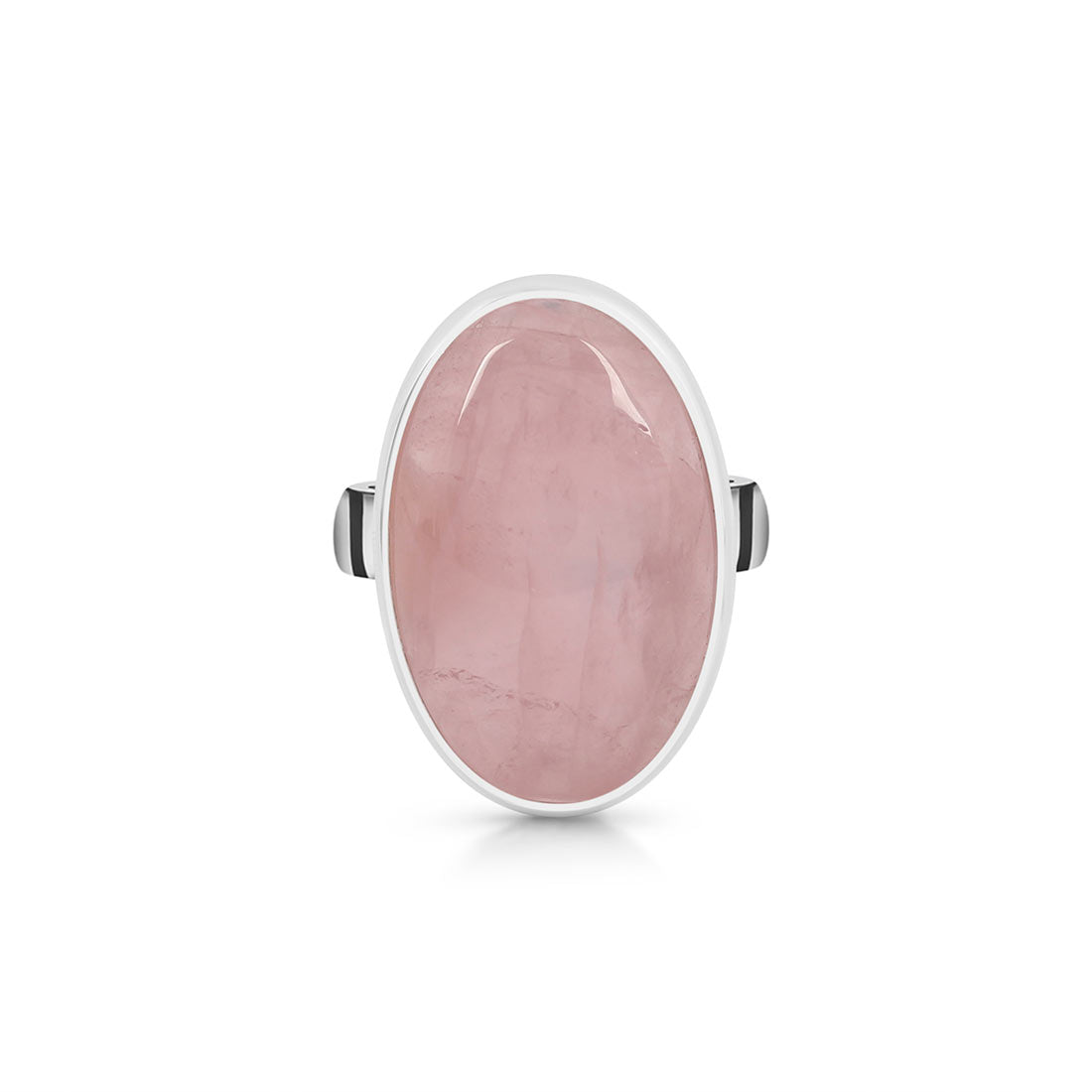 Rose Quartz Adjustable Ring-(RSQ-R-9.)