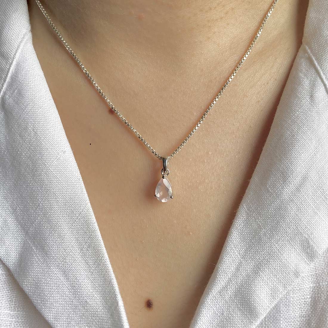 Rose Quartz Pendant-(RSQ-SP-917.)