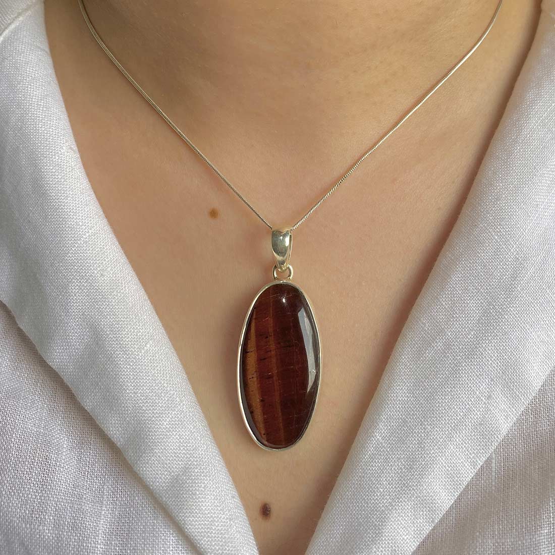 Red Tiger Eye Pendant-(RTE-P-25.)