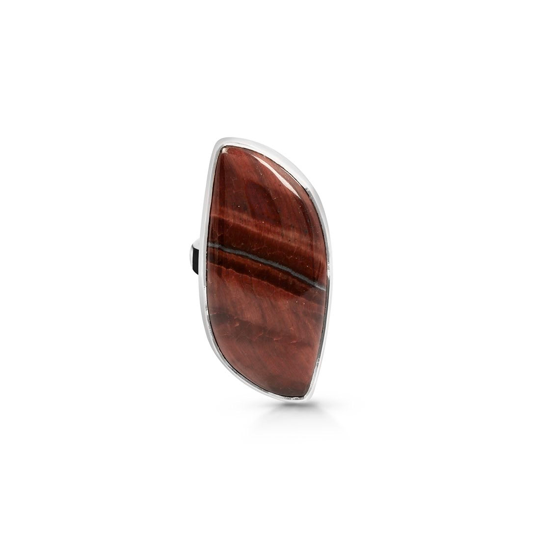 Red Tiger Eye Adjustable Ring-(RTE-R-16.)