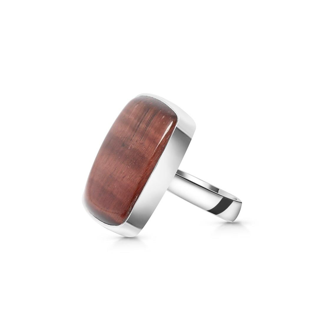 Red Tiger Eye Adjustable Ring-(RTE-R-20.)