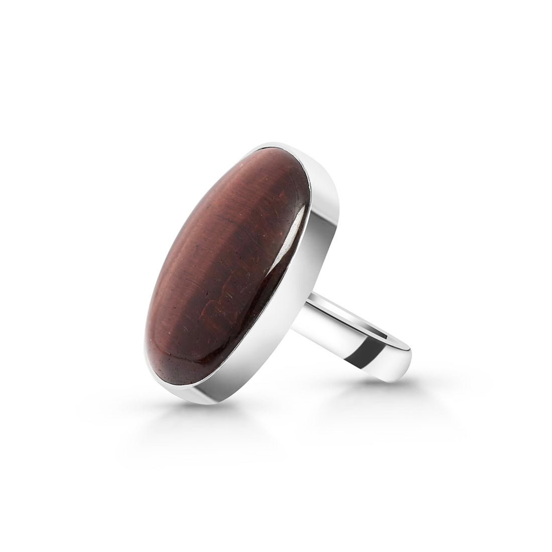 Red Tiger Eye Adjustable Ring-(RTE-R-25.)